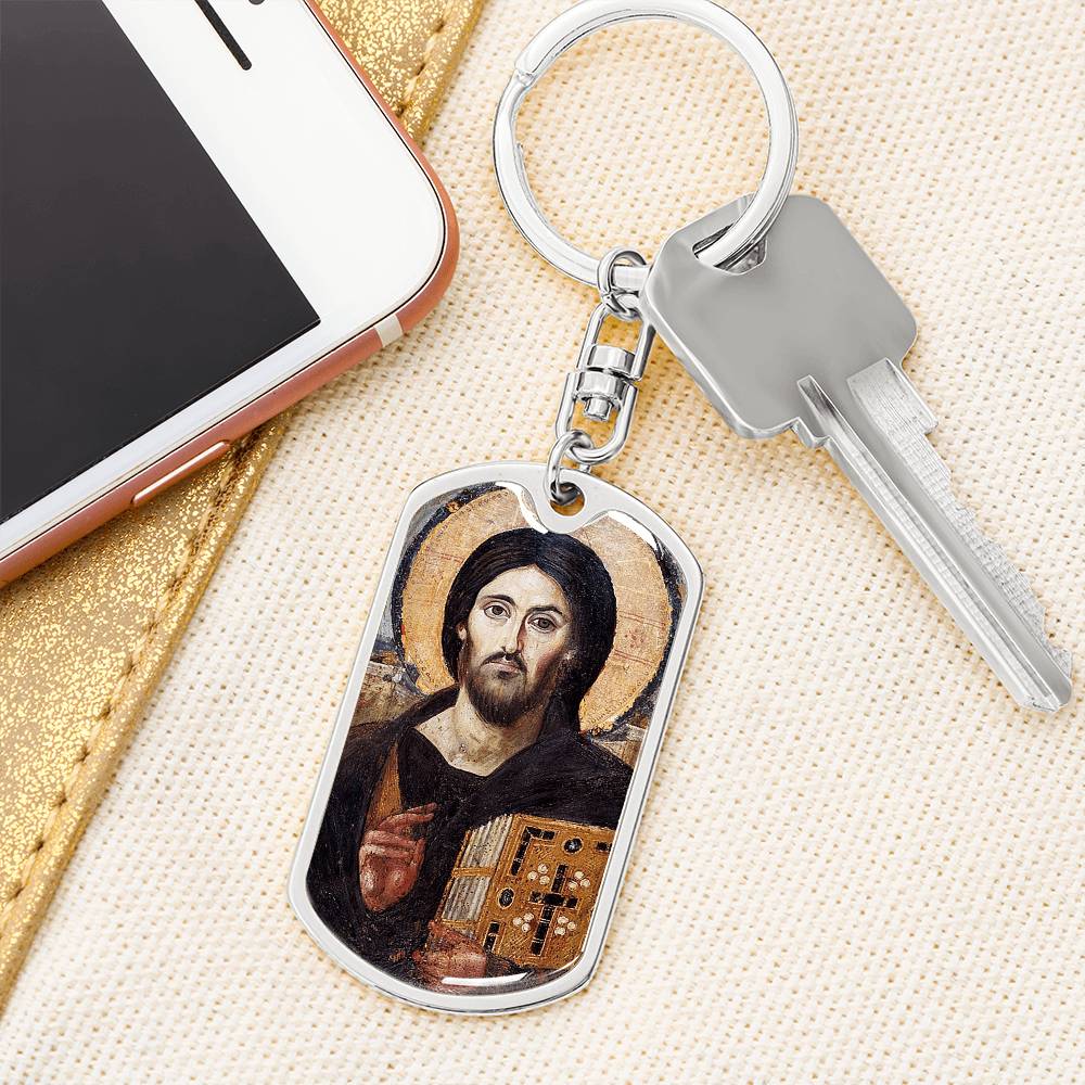 Jesus Christ Pantocrator of Sinai keychain