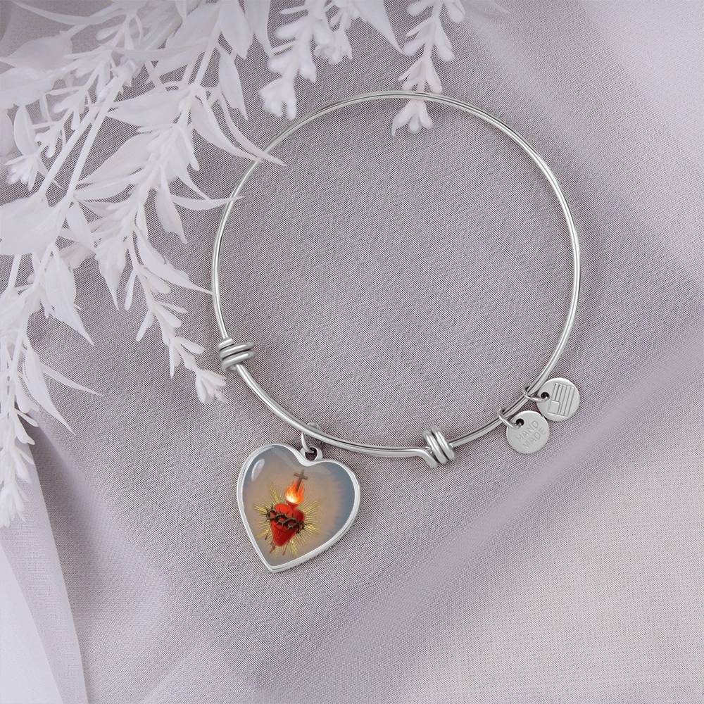 Sacred Heart Jesus Bracelet Bangle