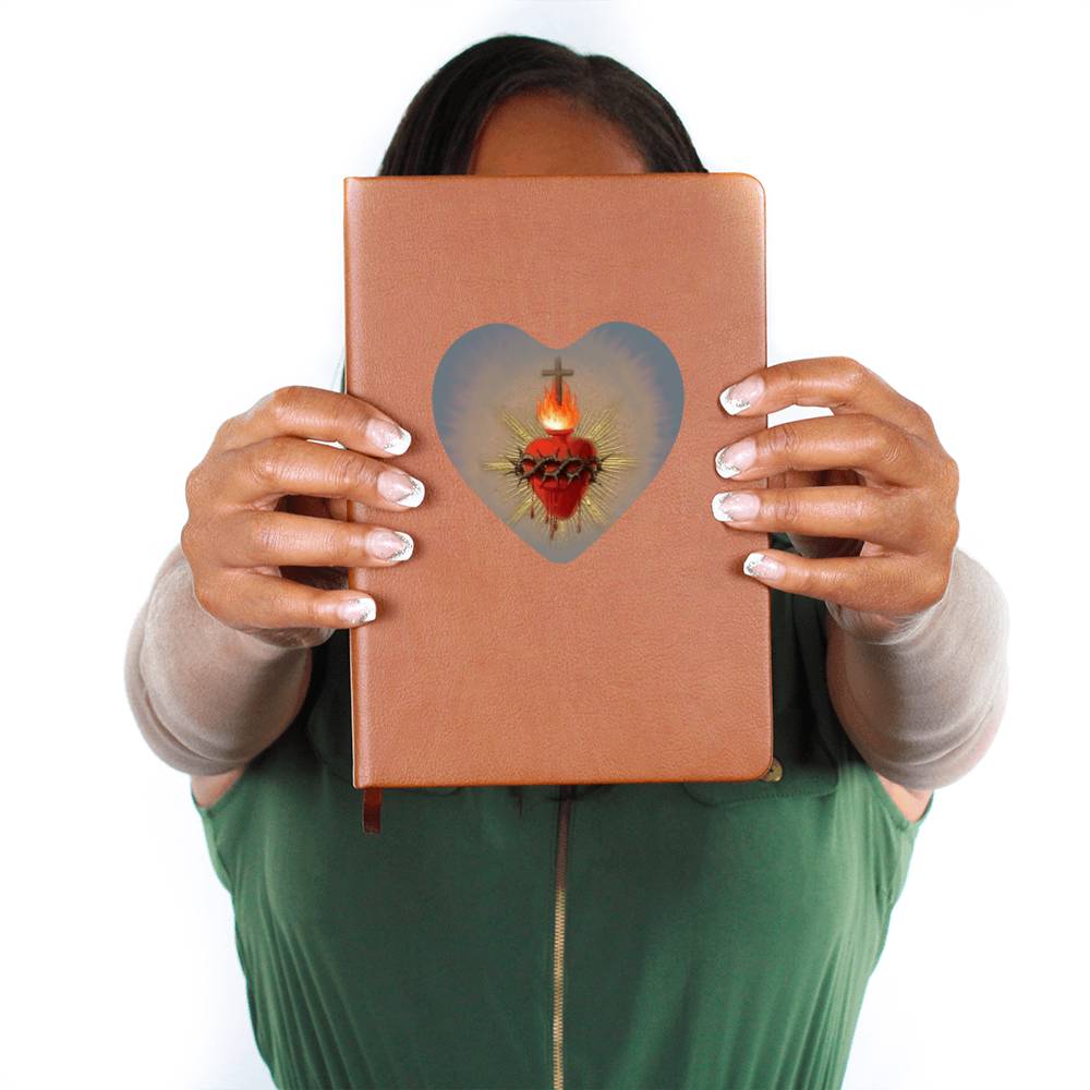Sacred Heart Leather Journal
