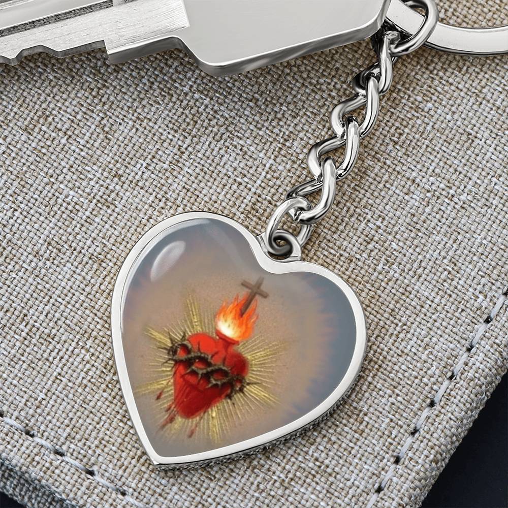 Sacred Heart Jesus Keychain