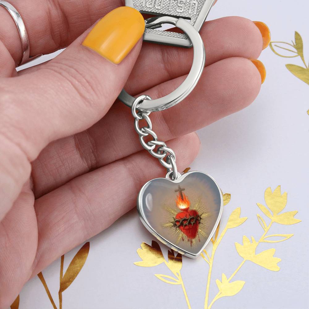 Sacred Heart Jesus Keychain