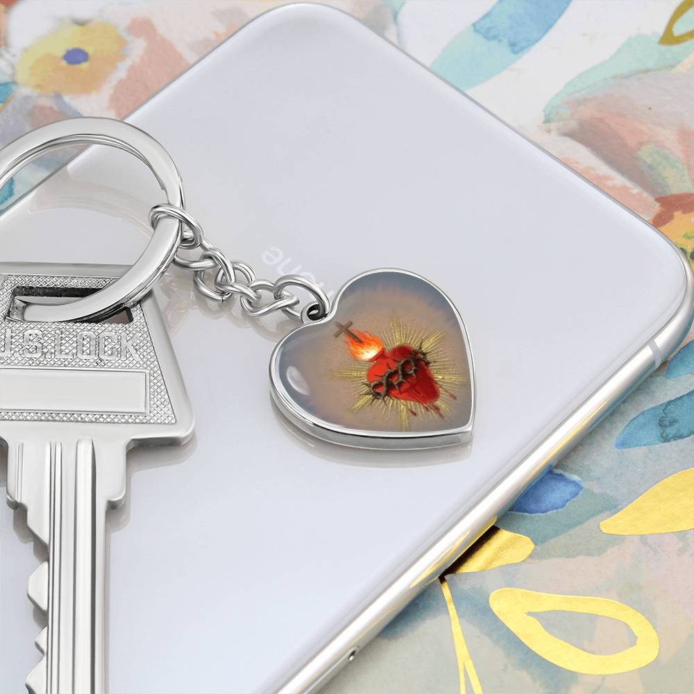 Sacred Heart Jesus Keychain