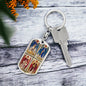 Archangel Michael, Archangel Gabriel, Archangel Raphael, Archangel Uriel, Baptism Gift Girl, Personalised Gift, Military Dog Tag Keychain