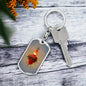 Sacred Heart of Jesus Dog Tag keychain, Godparent Gift, Godmother Gift, Godfather gift, gift for Catholic
