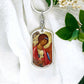 Archangel Michael dog tag keychain