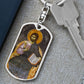 Jesus Christ Pantocrator dog tag Swivel Keychain