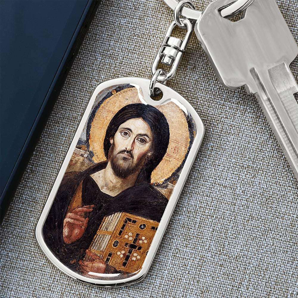 Jesus Christ Pantocrator of Sinai keychain