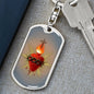 Sacred Heart of Jesus Dog Tag keychain, Godparent Gift, Godmother Gift, Godfather gift, gift for Catholic
