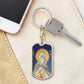Prophet Elijah orthodox icon dog tag keychain gift
