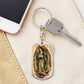 Our Lady of Guadalupe dog tag keychain