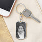 St Thérèse of Lisieux dog tag keychain