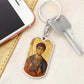 St Demetrios by Panselinos dog tag with Swivel Keychain