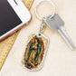 Our Lady of Guadalupe dog tag keychain