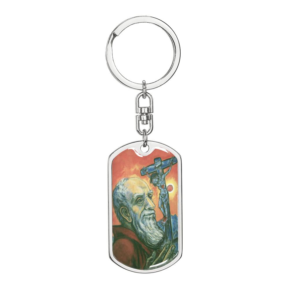 Bruder Konrad dog tag keychain