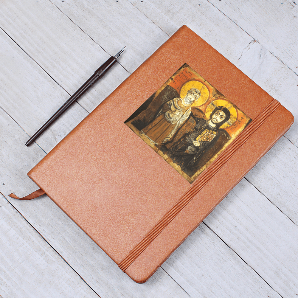 Christ and Abbot Mernas Graphic Journal with Gift Wrap Bundle + Personalized Note