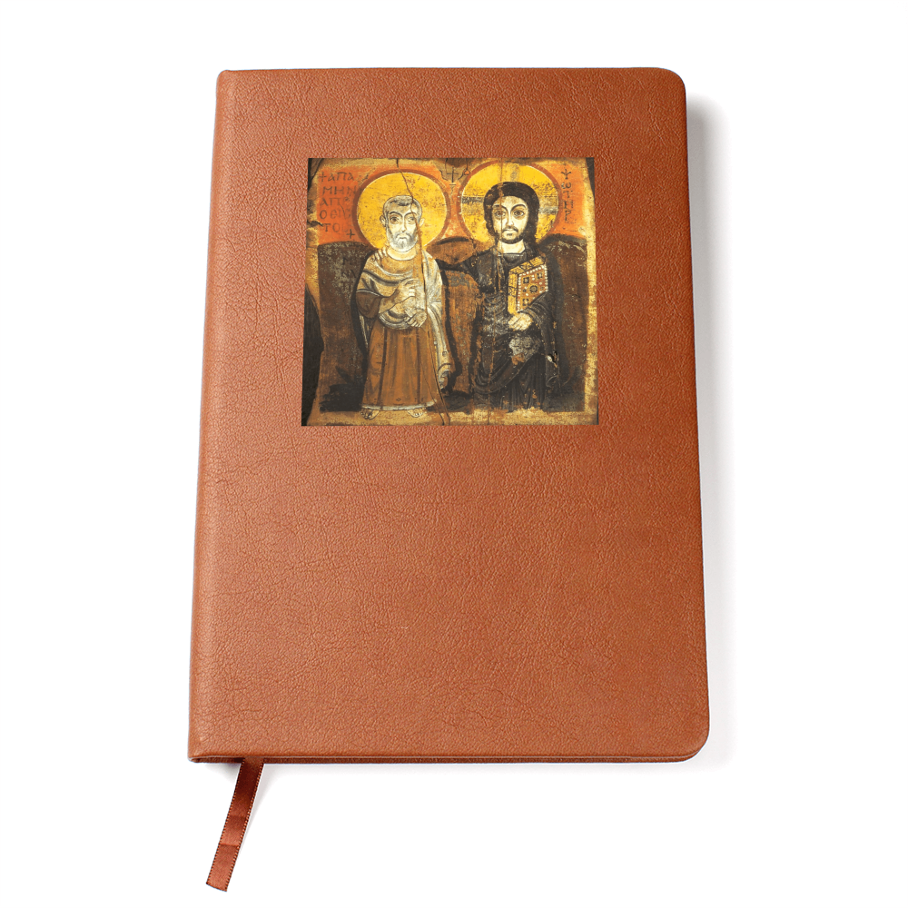 Christ and Abbot Mernas Graphic Journal with Gift Wrap Bundle + Personalized Note