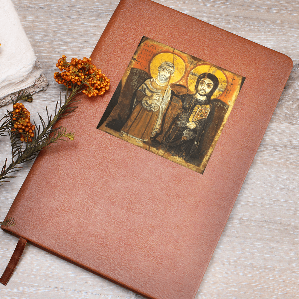 Christ and Abbot Mernas Graphic Journal with Gift Wrap Bundle + Personalized Note