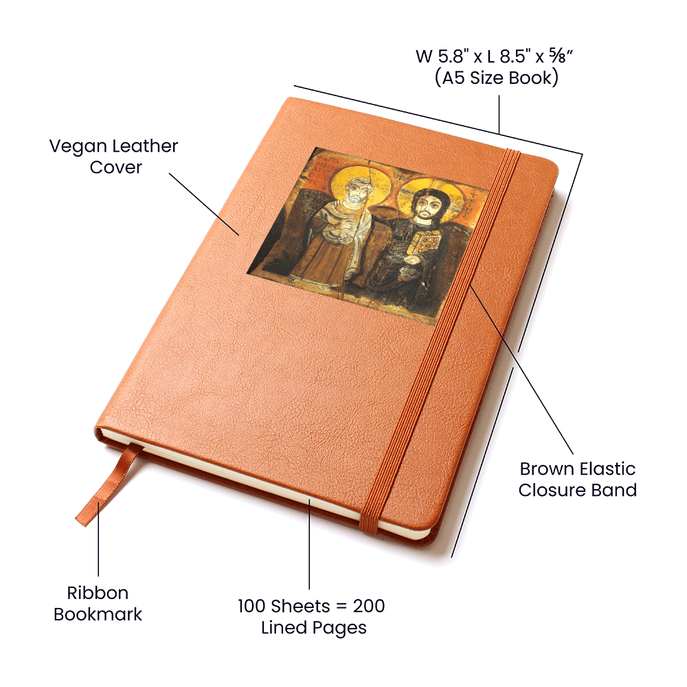 Christ and Abbot Mernas Graphic Journal with Gift Wrap Bundle + Personalized Note