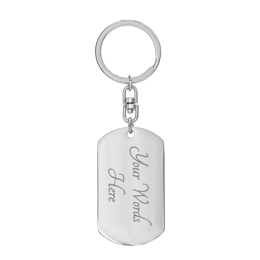 Bruder Konrad dog tag keychain