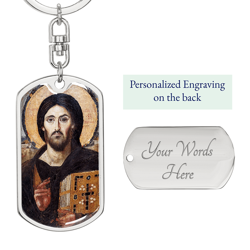 Jesus Christ Pantocrator of Sinai keychain