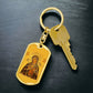 Virgin Mary Seven Spades dog tag keychain