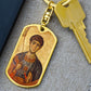 St Demetrios by Panselinos dog tag with Swivel Keychain