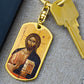 Jesus Christ Pantocrator Vatopedi dog tag Swivel Keychain