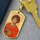 St George by Panselinos dog tag Swivel Keychain