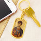 St Demetrios by Panselinos dog tag with Swivel Keychain