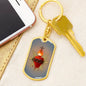 Sacred Heart of Jesus Dog Tag keychain, Godparent Gift, Godmother Gift, Godfather gift, gift for Catholic