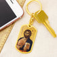 Jesus Christ Pantocrator Vatopedi dog tag Swivel Keychain