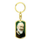Padre Pio dog tag keychain