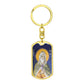 Prophet Elijah orthodox icon dog tag keychain gift