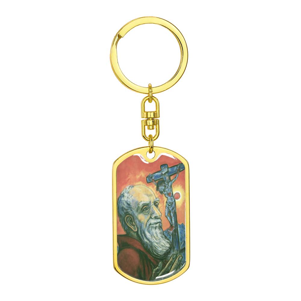Bruder Konrad dog tag keychain