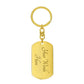 Bruder Konrad dog tag keychain
