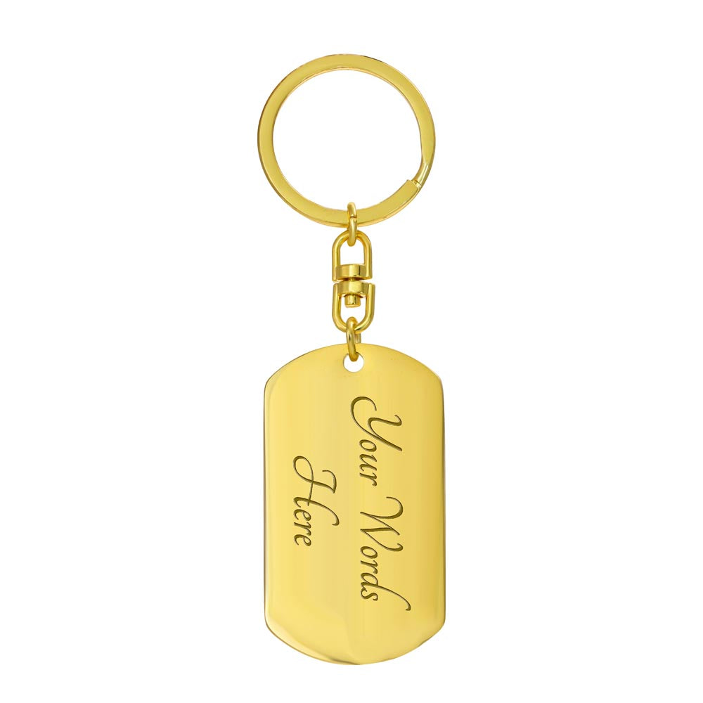 Bruder Konrad dog tag keychain