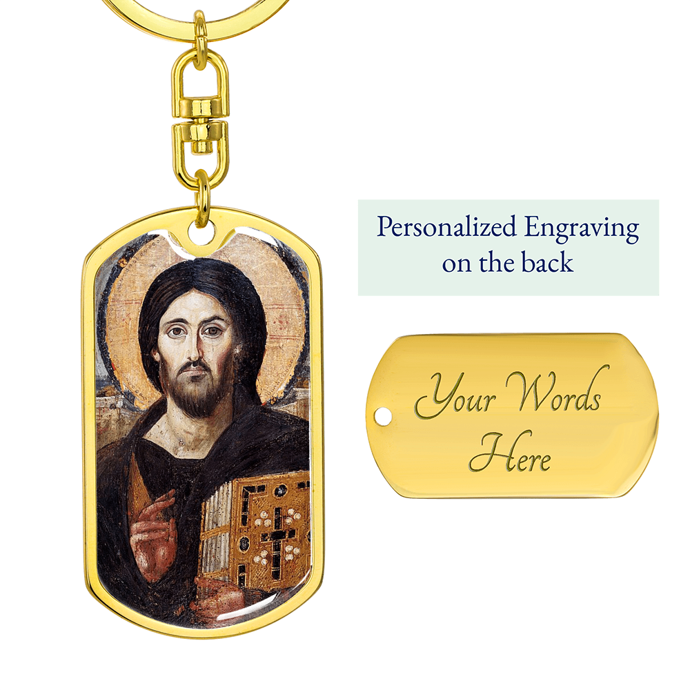 Jesus Christ Pantocrator of Sinai keychain