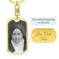 St Thérèse of Lisieux dog tag keychain