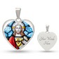 sacred heart of Jesus necklace