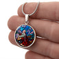 Agony in the Garden circle pendant necklace