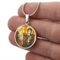 Christ and Abbot Menas pendant necklace