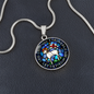 Lamb of God necklace, Lamb of God Agnus Dei pendant necklace, Our Lamb Has Conquered Let Us Follow Him, Lamb of God pendant