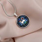 Lamb of God necklace, Lamb of God Agnus Dei pendant necklace, Our Lamb Has Conquered Let Us Follow Him, Lamb of God pendant