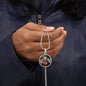 Saint Jude Thaddaeus  pendant necklace, Patron saint of  Lost Causes, St Jude stain glass gift