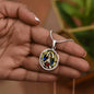 St Terese of Avila circle pendant necklace