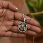 Saint Jude Thaddaeus  pendant necklace, Patron saint of  Lost Causes, St Jude stain glass gift