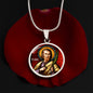 Saint Jude Thaddaeus  pendant necklace, Patron saint of  Lost Causes, St Jude Gift