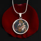 Prophet Elijah circle pendant necklace