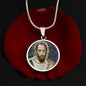 St Paul the Apostle mosaic circle pendant necklace