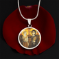 Christ and Abbot Menas pendant necklace